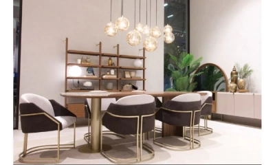 Комплект Мебели В Гостиную (Стол Обеденный, Стулья 6 Шт, Комод, Зеркало) Orix