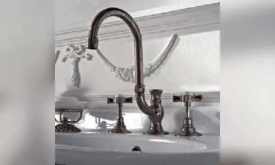 Sbordoni Antica Смеситель Для Раковины На 3 Отверстия, Цвет Черный Никель