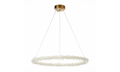 SL6105.213.01 Люстра подвесная ST-Luce Золотистый/Прозрачный LED 1*212W 3000 - 6500K