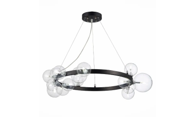 SL1165.403.15 Светильник подвесной ST-Luce Черный/Прозрачный G4 15*5W