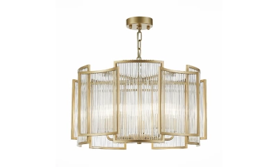 SL1234.203.05 Люстра подвесная ST-Luce Шампань/Прозрачный, Шампань E14 5*60W
