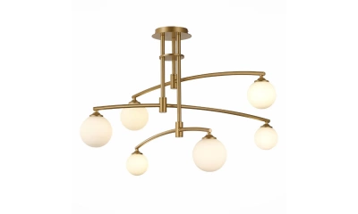 SL1208.302.06 Светильник потолочный ST-Luce Золотистый/Белый G9 6*5W