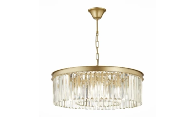 SL1624.203.08 Люстра подвесная ST-Luce шампань/прозрачный E14 8*40W