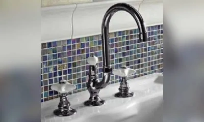 Sbordoni Magnolia Смеситель Для Раковины На 3 Отверстия, Цвет Черный Никель