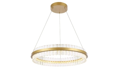 SL383.213.01 Светильник подвесной ST-Luce Матовое золото/Прозрачный LED 1*44W 3000K