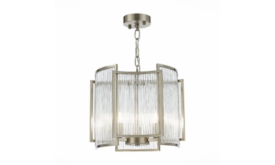 SL1234.103.03 Люстра подвесная ST-Luce Никель/Прозрачный, Никель E14 3*60W