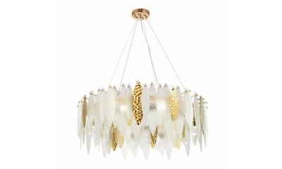 SL1224.203.10 Люстра подвесная ST-Luce Золотистый/Прозрачный, Белый E14 10*60W