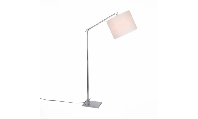 SL460.105.01 Торшер ST-Luce Хром/Белый E27 1*60W (из 2-х коробок)