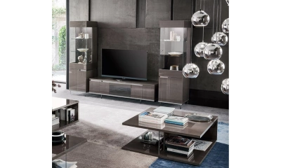 Комплект мебели в гостиную Alf Group Athena (Тумба ТВ + 2 витрины 1А)