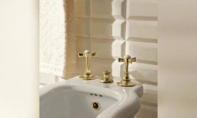 Sbordoni Antica Смеситель Для Биде На 3 Отверстия, Цвет Глянцевая Латунь