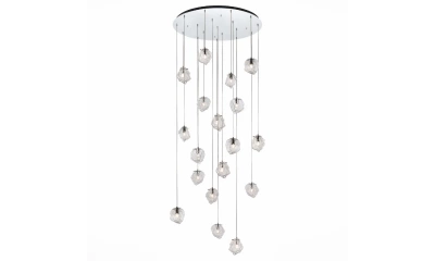 SL1175.103.18 Светильник подвесной ST-Luce хром/прозрачный E14 18*40W