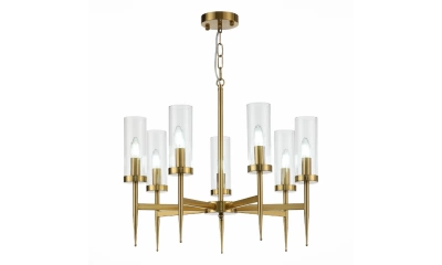 SL1159.303.07 Люстра подвесная ST-Luce Латунь/Латунь, Прозрачный E14 7*60W