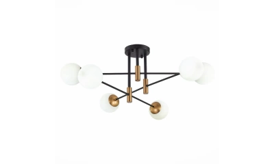 SL1203.402.06 Люстра потолочная ST-Luce Бронза,Черный/Белый E27 6*40W