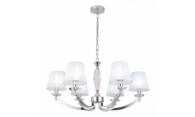 SL1756.103.06 Светильник подвесной ST-Luce Хром/Светло-серый E14 6*40W