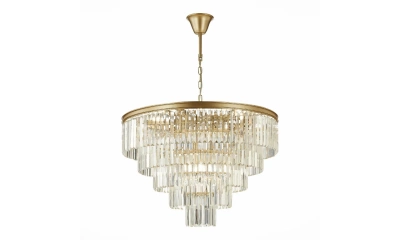 SL1624.203.15 Люстра подвесная ST-Luce шампань/прозрачный E14 15*40W