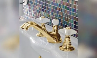 Sbordoni Magnolia Смеситель Для Раковины На 3 Отверстия, Цвет Глянцевая Латунь