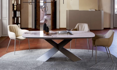 Стол обеденный Tyron Keramik Drive Cattelan Italia