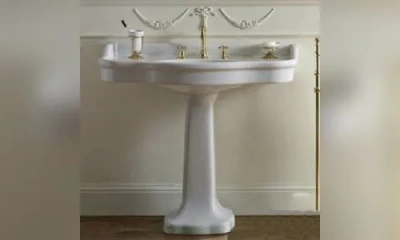 Sbordoni Palladio Раковина На Металлической Структуре 100Х55Хh77,5 См, Цвет Белый/Глянцевая Латунь