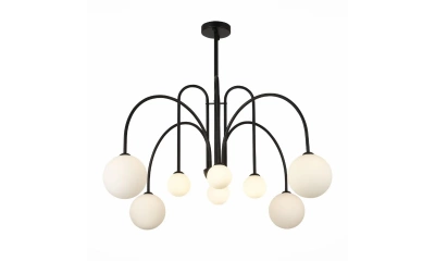 SL1204.402.08 Люстра потолочная ST-Luce Черный/Белый G9 8*5W