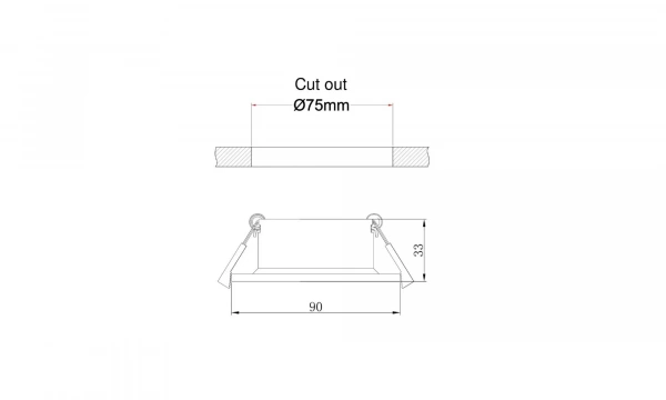 Встраиваемый Светильник Technical Dl041-01B