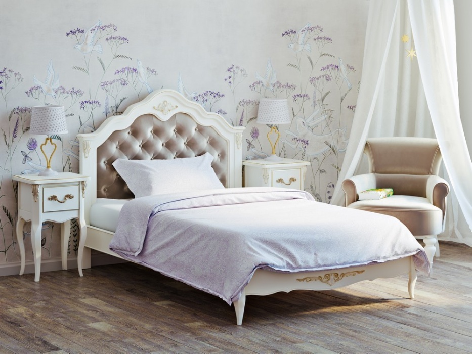 Кровать с мягким изголовьем 180*200 Романтик Голд KREIND 146653776 - фото 3