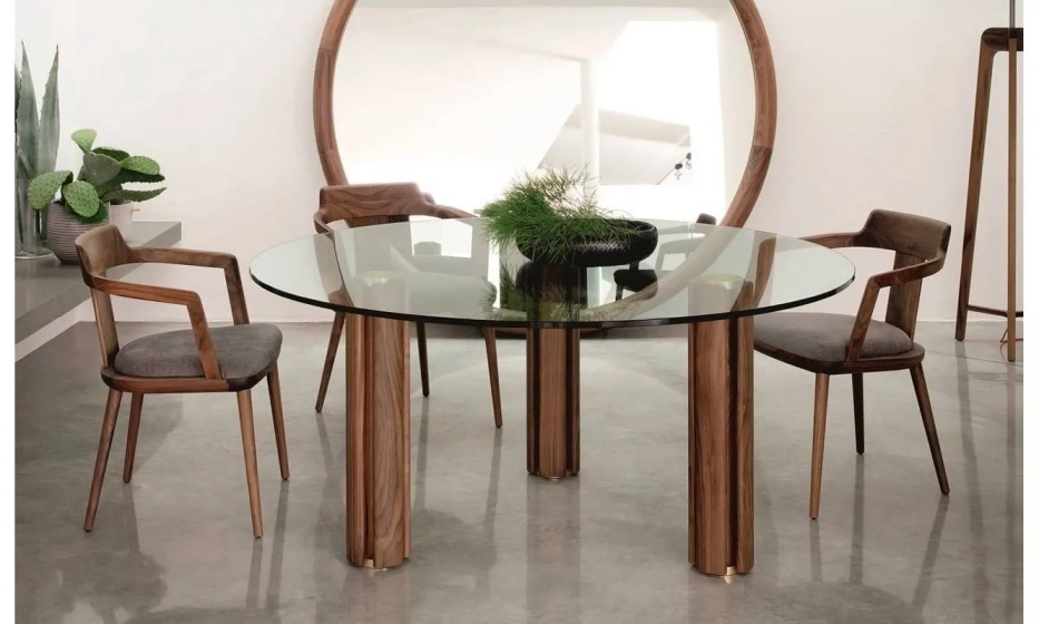 Стол Porada Quadrifoglio Crystal Tondo 3 - фото 1