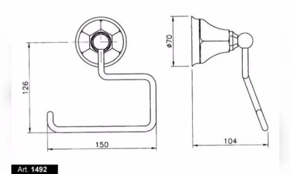 Держатель Туалетной Бумаги 123914 Teide 1492Cr05