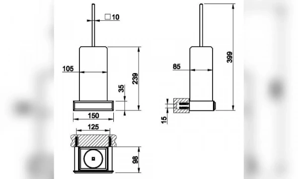 Ёршик Подвесной Eleganza 46419.080