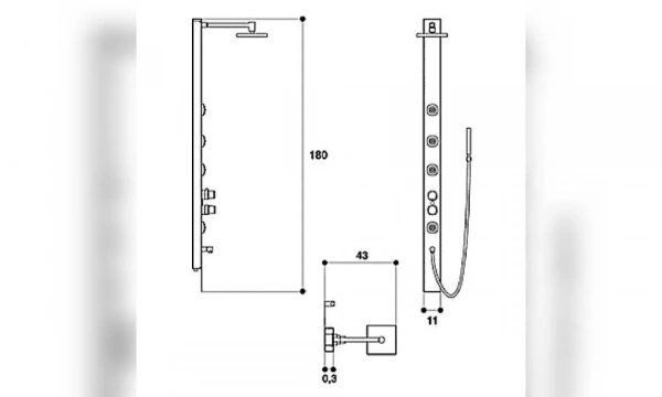 Гидромассажная Панель Jacuzzi 9449-05580 Es Built In