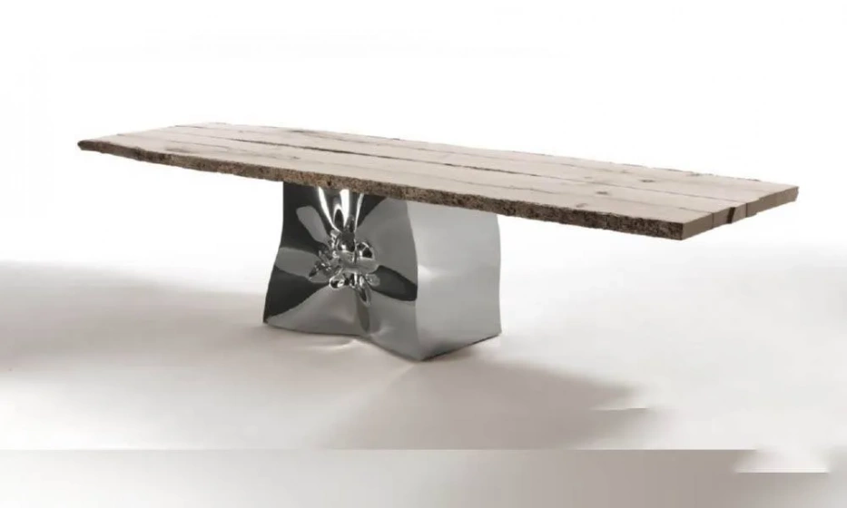 Стол С Опорой Из Нержавеющей Стали Riflessi In Laguna, Riva 1920 - фото 1