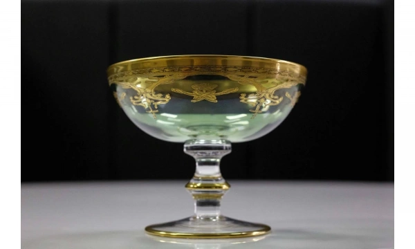 Конфетница VETRERIE DI EMPOLI Bordo Oro