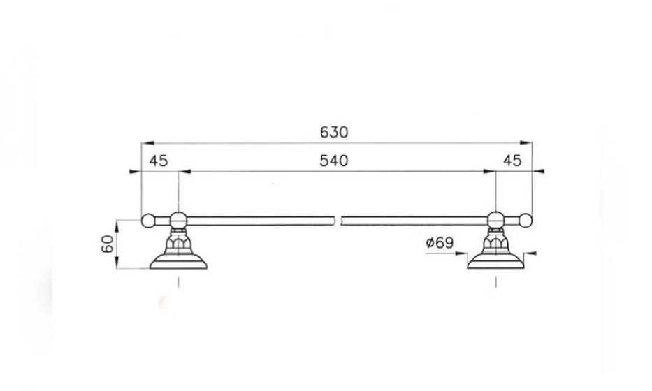 Полотенцедержатель Classica 1486Gb - фото 2