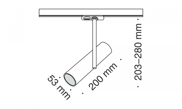Трековый Светильник Technical Tr005-1-Gu10-B