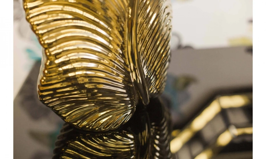 Garda Decor Ваза Золотая 25,5*12*44,5 - фото 2