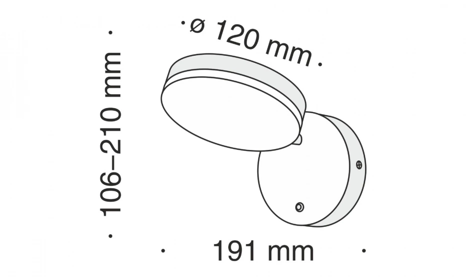 Бра Technical Mod070Wl-L8B3K - фото 7