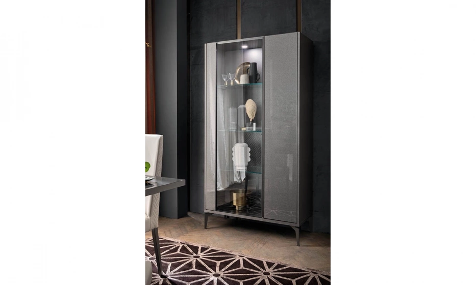 Витрина 2-х дверная Alf Group Graphite - фото 1