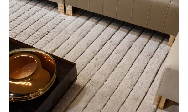 Ковры AMINI AMINI IVORY + Gold Leaf ковер RD GRID