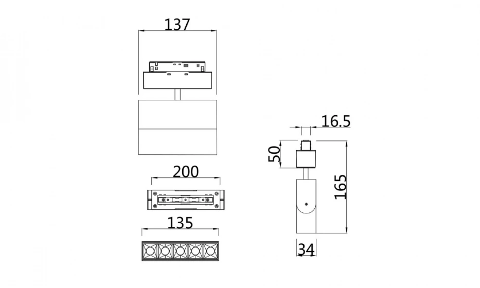 Трековый Светильник Technical Tr015-2-10W4K-B - фото 7