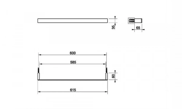 Полотенцедержатель Rettangolo 20903.031