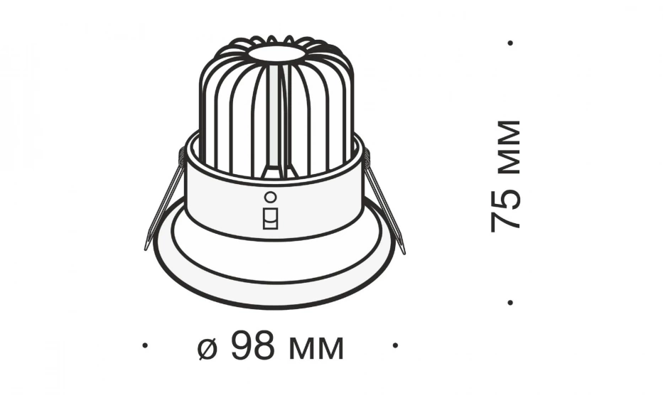 Встраиваемый Светильник Technical Dl031-2-L12W - фото 4