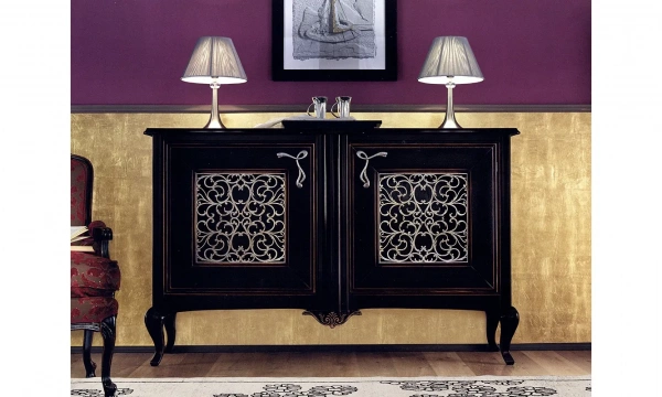 Столовая Giorgio Casa Memorie Veneziane K7 (стол, комод, витрина 2-х дверная, стул 4 шт, полукресло 2 шт.)