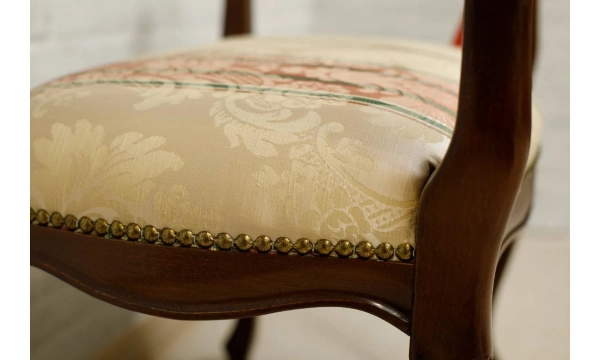 Morello Gianpaolo Банкетка Parma Ткань Tps1230 Seal 1706 Col.3 Damascato Beige/Rosa