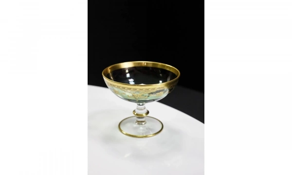 Конфетница VETRERIE DI EMPOLI Bordo Oro