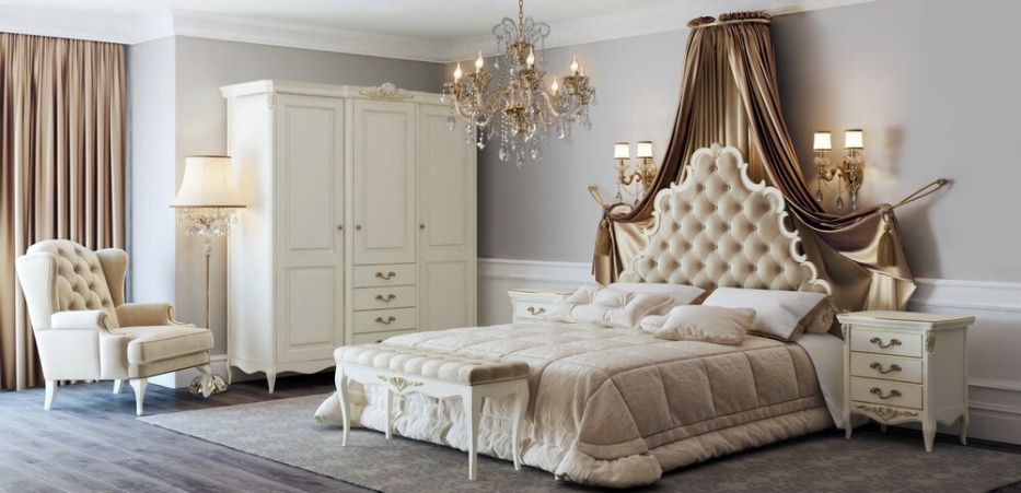 Кровать с мягким изголовьем 180*200 Ательер Голд KREIND 726276714 - фото 5