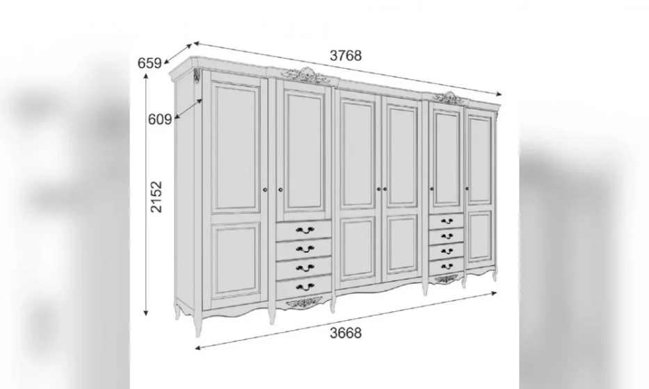 Шкаф Распашной Kreind Atelier Gold - фото 3