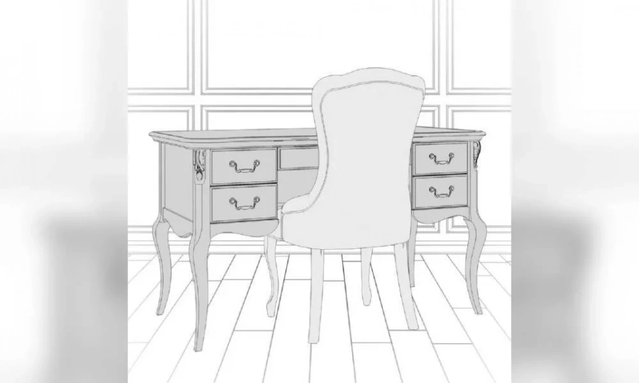 Кабинетный Стол Kreind Golden Rose - фото 3