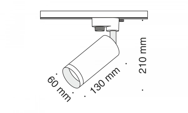 Трековый Светильник Technical Tr004-1-Gu10-Ch