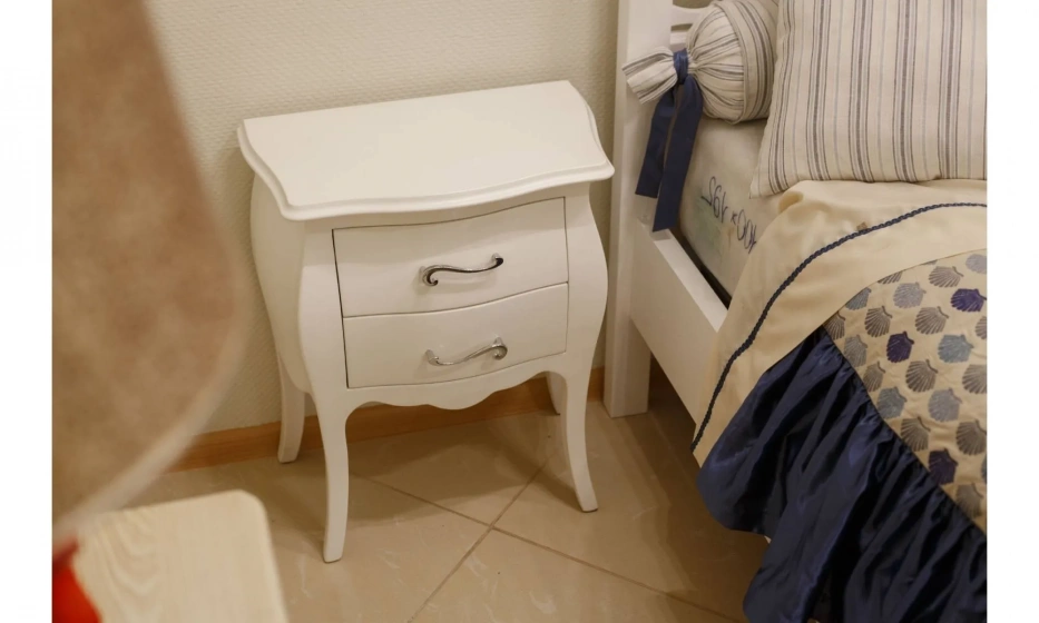 Domus Mobili Тумбочка 1407/A Bianco Brillante 50*30*60 - фото 4