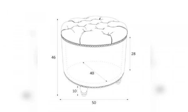 Пуф Kreind Canapes Большой Открывающийся M02-Bkka-0390