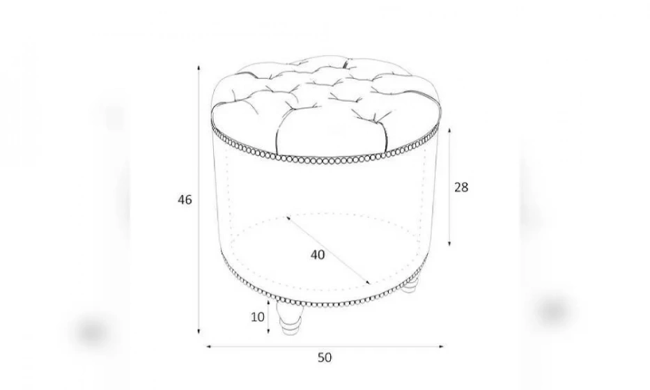 Пуф Kreind Canapes Большой Открывающийся M02-Bkn-E21 - фото 1